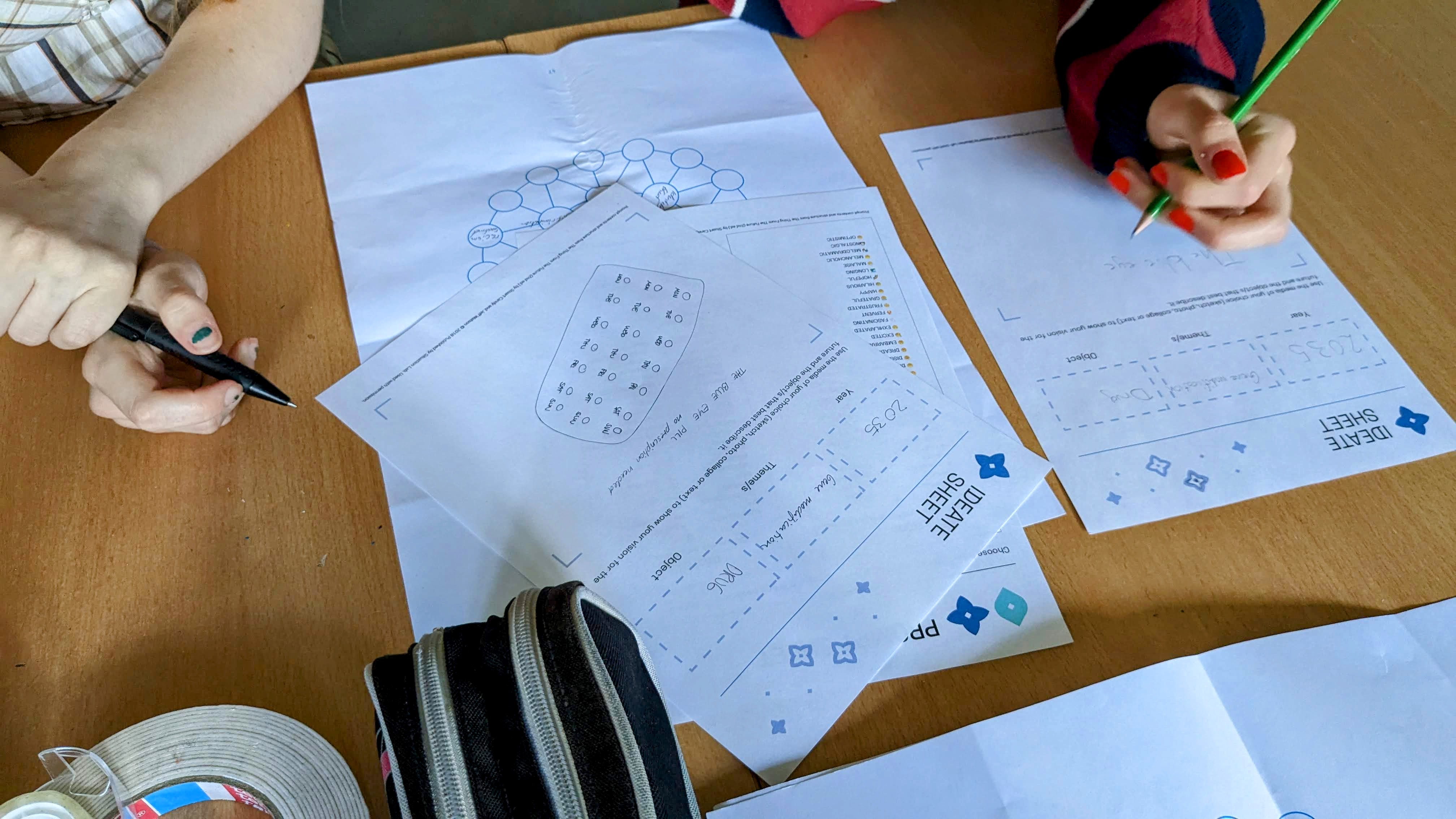 Sketching the “Ocean eyes” idea